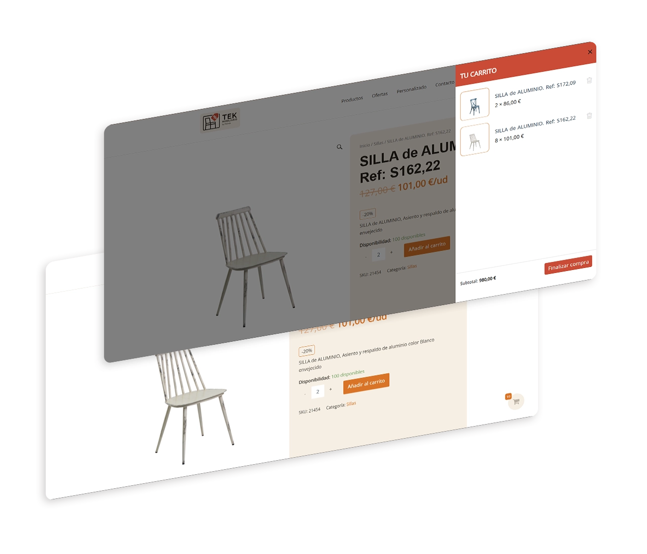 Project - Tek Mobiliario - Home